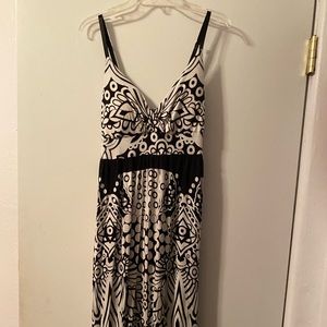 Black and white maxi dress